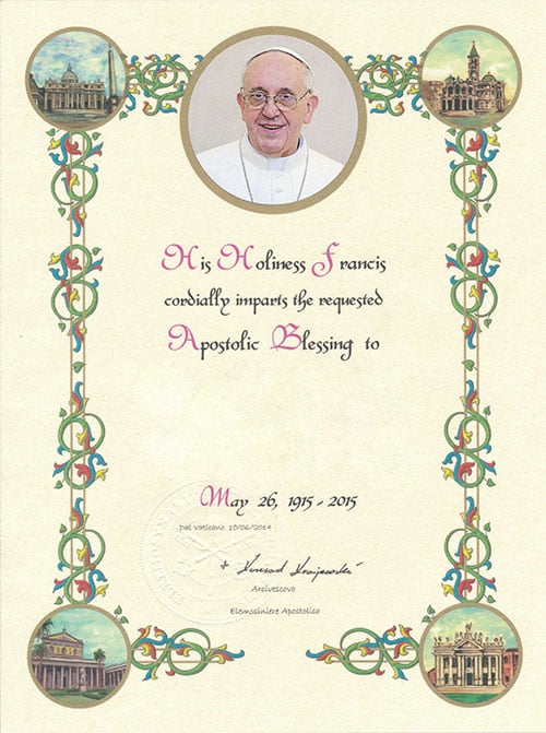 Papal Blessings